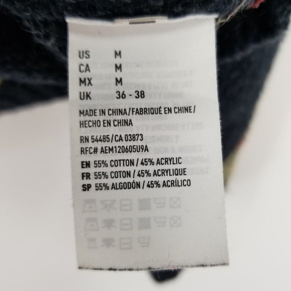 American Eagle Long Sleeved Aztec Hooded Sweater Pullover Size Medium - Picture 10 of 11